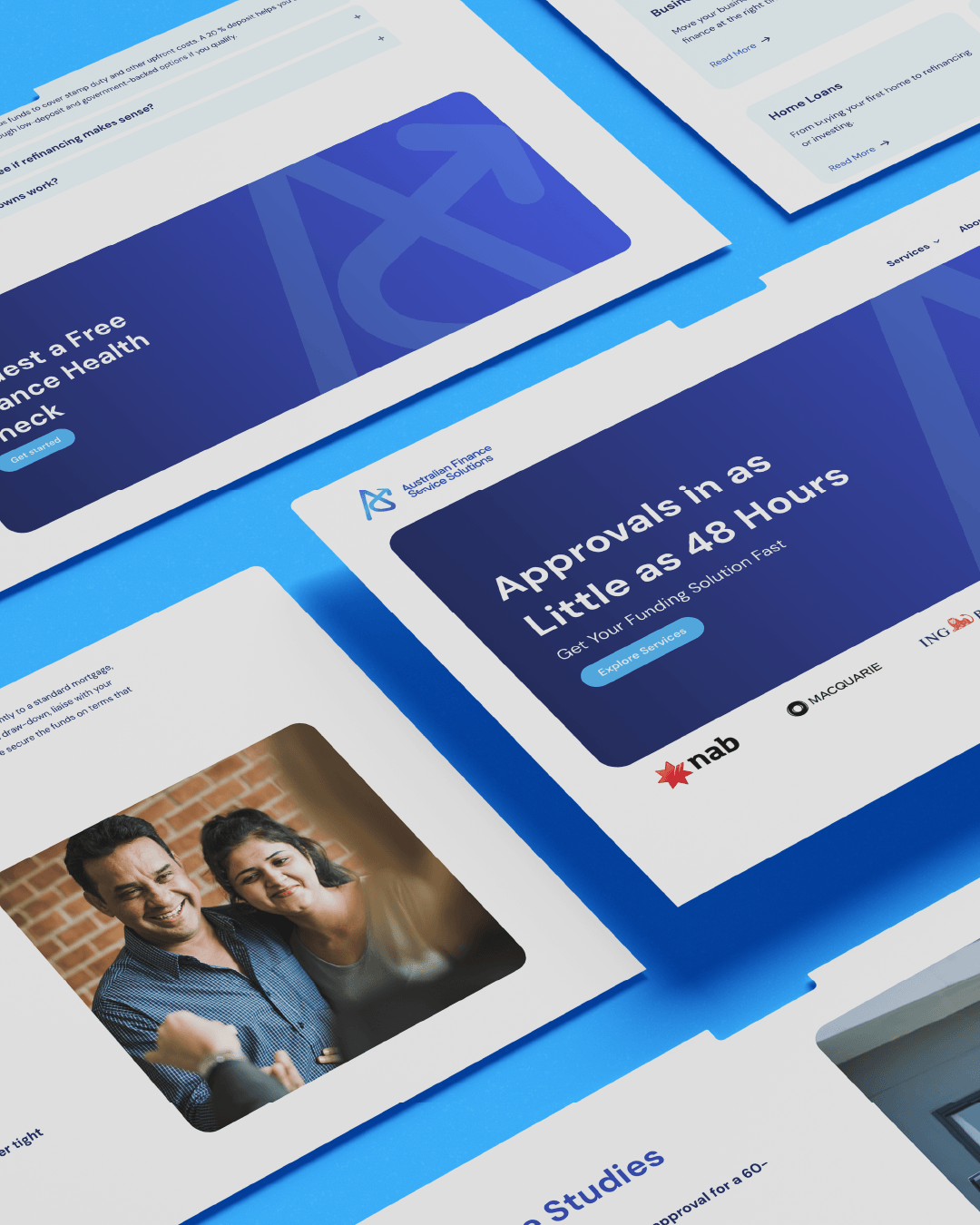 Australian Finance Service Solutions Melbourne Website Showcase
