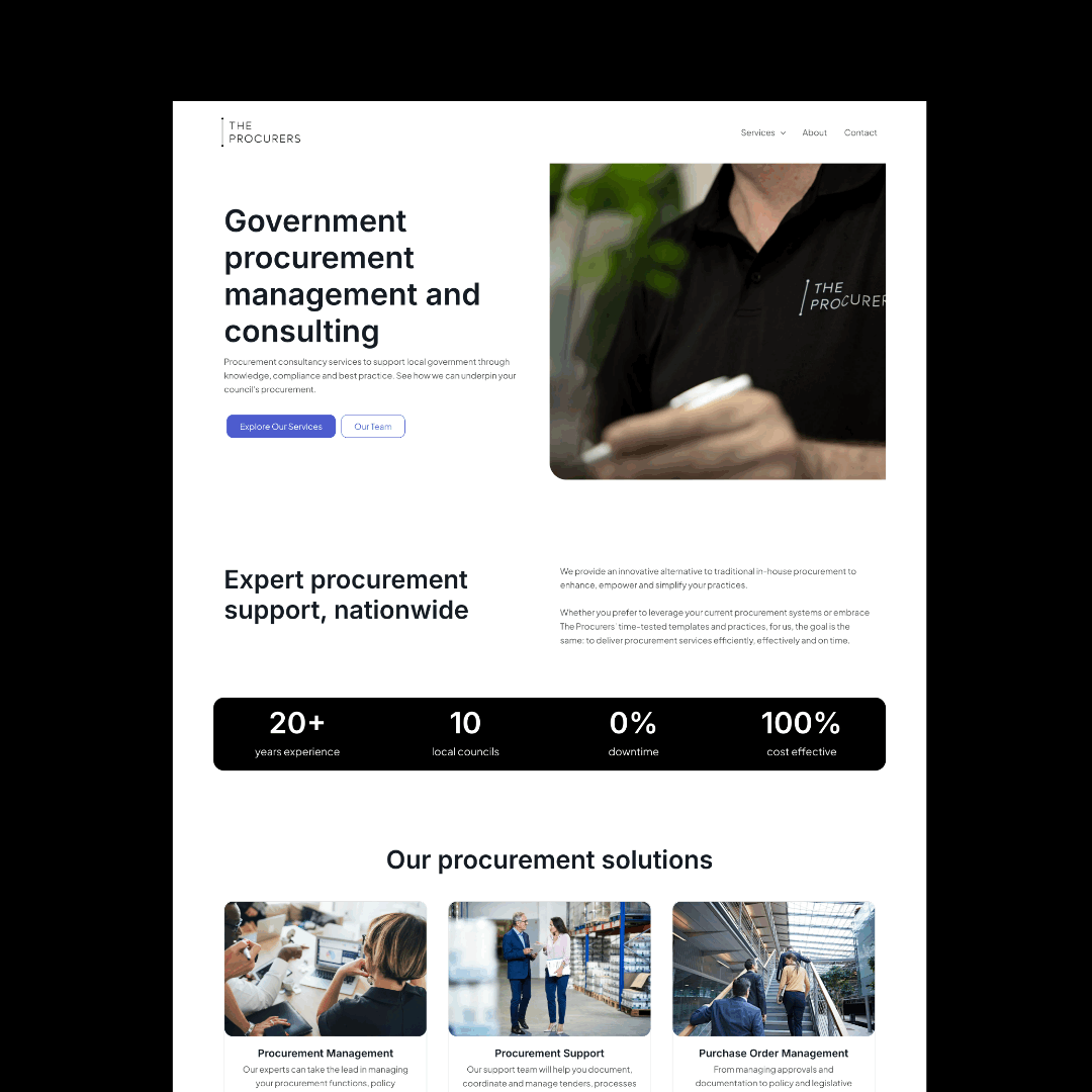 The Procurers - Website by Forte Marketing